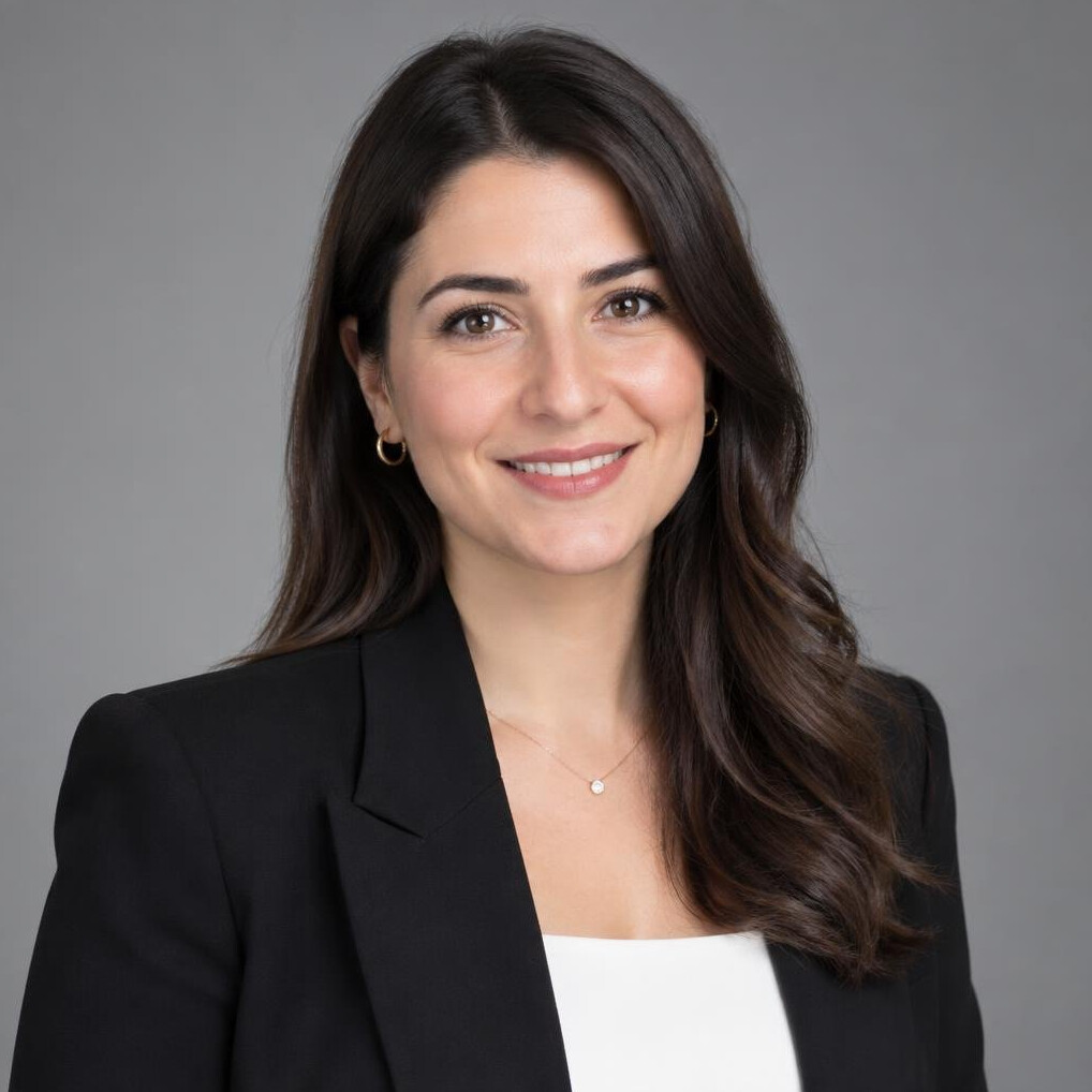 Turkish woman media consultant professional headshot
